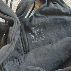 Nike Dri-FIT Black cropped top size medium